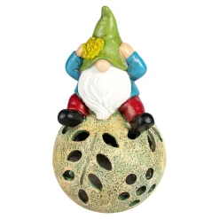 Gartendekoration ·Gartenfiguren|Gartendekoration ·Solarleuchten|Die moderne Hausfrau Solar-Dekofigur-Zwerg Hubert