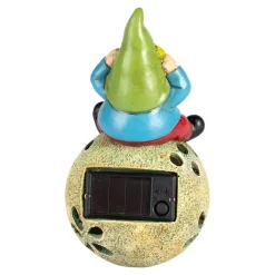 Gartendekoration ·Gartenfiguren|Gartendekoration ·Solarleuchten|Die moderne Hausfrau Solar-Dekofigur-Zwerg Hubert