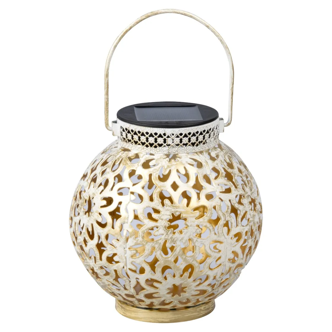 Gartendekoration ·Solarleuchten|Solarleuchten|Die moderne Hausfrau Solar-Dekokugel „Blumenzauber“