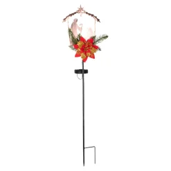 Gartendekoration ·Gartenstecker|Gartendekoration ·Solarleuchten|Die moderne Hausfrau Solar-Gartenstecker Krippe