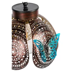 Gartendekoration ·Solarleuchten|Gartendekoration ·Led-Leuchten|Die moderne Hausfrau Solar-Hängeleuchte „Schmetterling“, 1 Stück