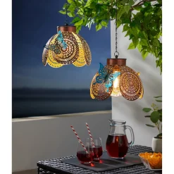 Die moderne Hausfrau Solar-Hängeleuchte „Schmetterling“, 1 Stück