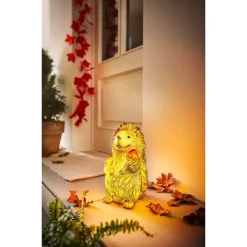 Herbstdekoration|Gartendekoration ·Solarleuchten|Die moderne Hausfrau ﻿Solar-Igel „Fridolin“