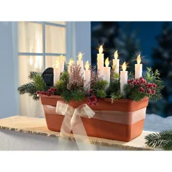 Lichterketten|Weihnachtsdekoration·Weihnachtsbeleuchtung|Die moderne Hausfrau Solar-Kerzen, 10 Stück