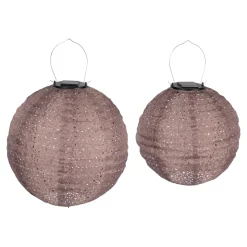 Gartendekoration ·Gartenfiguren|Gartenfiguren|Die moderne Hausfrau Solar-Lampion-Set, 2-teilig