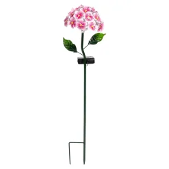 Gartendekoration ·Gartenstecker|Gartendekoration ·Solarleuchten|Die moderne Hausfrau Solar-LED-Gartenstecker „Blütentraum“, 1 Stück lila