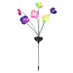 Gartendekoration ·Gartenstecker|Gartendekoration ·Solarleuchten|Die moderne Hausfrau Solar-LED-Gartenstecker "Blume Solithia"