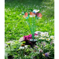 Gartendekoration ·Gartenstecker|Gartendekoration ·Solarleuchten|Die moderne Hausfrau Solar-LED-Gartenstecker 