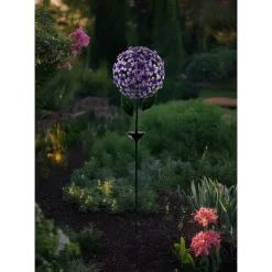 Gartendekoration ·Gartenstecker|Gartendekoration ·Solarleuchten|Die moderne Hausfrau Solar-LED-Gartenstecker "Hibiskus"