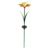 Gartendekoration ·Gartenstecker|Gartendekoration ·Solarleuchten|Die moderne Hausfrau Solar-LED-Gartenstecker "Lilie" gelb