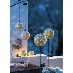 Gartendekoration ·Gartenstecker|Gartendekoration ·Solarleuchten|Die moderne Hausfrau Solar-LED-Gartenstecker „Sternenzauber“