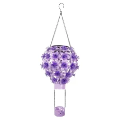 Gartendekoration ·Solarleuchten|Gartendekoration ·Led-Leuchten|Die moderne Hausfrau Solar-LED-Hängeleuchte "Hibiskus"