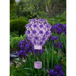 Gartendekoration ·Solarleuchten|Gartendekoration ·Led-Leuchten|Die moderne Hausfrau Solar-LED-Hängeleuchte "Hibiskus"