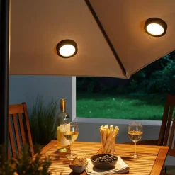 Gartendekoration ·Solarleuchten|Gartendekoration ·Led-Leuchten|Die moderne Hausfrau Solar-LED-Schirm- und Zelt-Lampe, 1 Stück