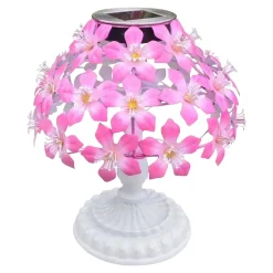 Gartendekoration ·Solarleuchten|Gartendekoration ·Led-Leuchten|Die moderne Hausfrau Solar-LED-Tischleuchte "Hibiskus"