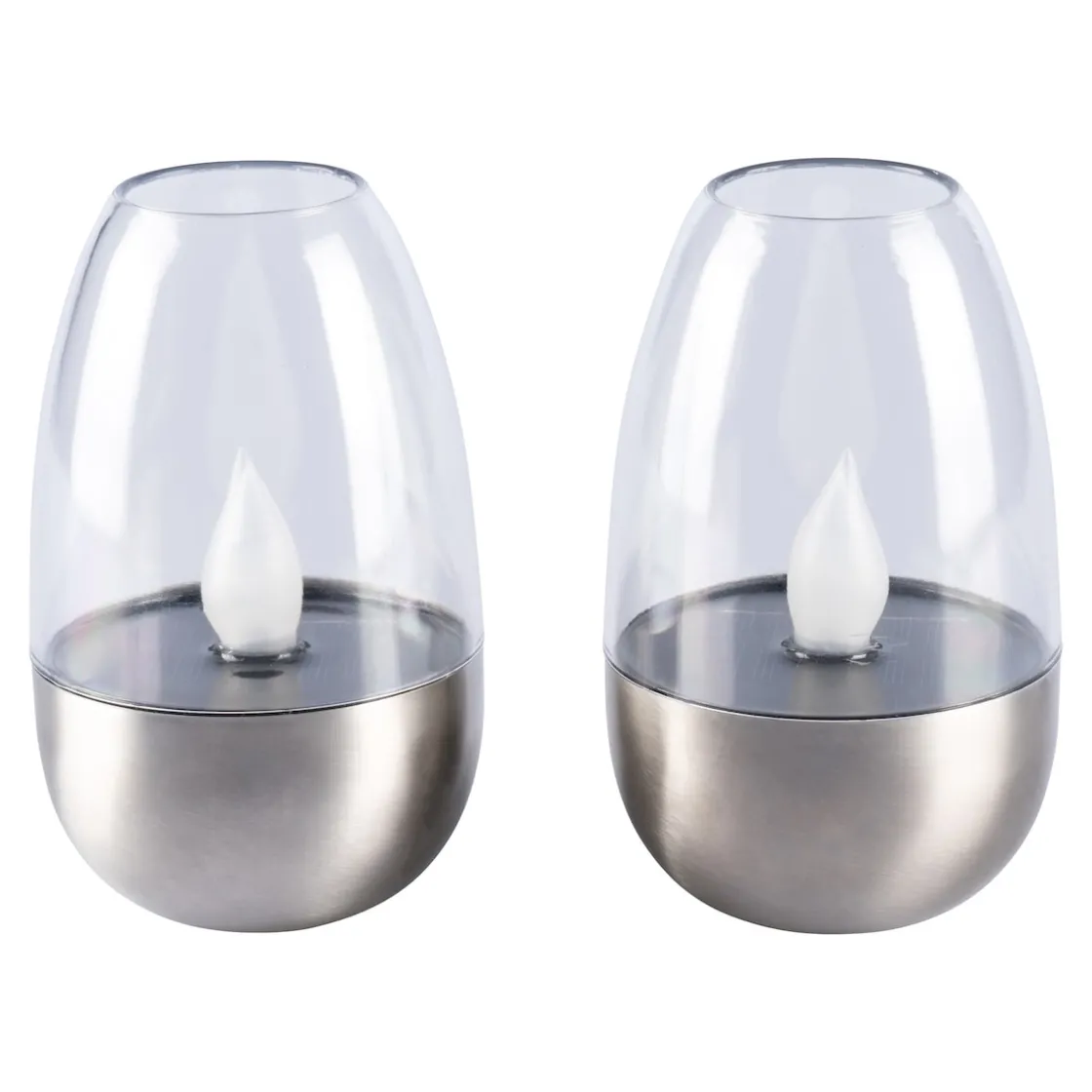 Gartendekoration ·Solarleuchten|Gartendekoration ·Led-Leuchten|Die moderne Hausfrau Solar-LED-Windlicht, 2 Stück 2 Stück