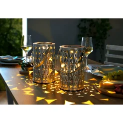 Gartendekoration ·Solarleuchten|Frühlingsdekoration|Die moderne Hausfrau Solar-Leuchte „4 in 1“, 1 Stück