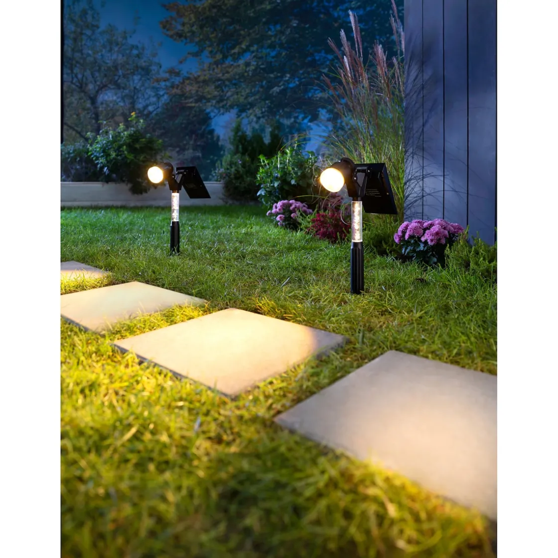 Gartendekoration ·Solarleuchten|Gartendekoration ·Led-Leuchten|Die moderne Hausfrau Solar-Leuchte "2 in 1", 1 Stück