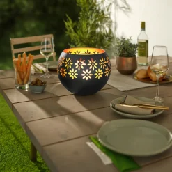 Gartendekoration ·Solarleuchten|Frühlingsdekoration|Die moderne Hausfrau Solar-Leuchte "Deluxe"