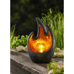 Gartendekoration ·Solarleuchten|Gartendekoration ·Led-Leuchten|Die moderne Hausfrau Solarleuchte Feuerstelle