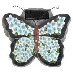 Gartendekoration ·Solarleuchten|Frühlingsdekoration|Die moderne Hausfrau Solar-Leuchte "Schmetterling“