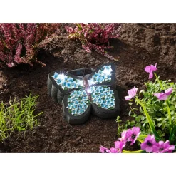 Gartendekoration ·Solarleuchten|Frühlingsdekoration|Die moderne Hausfrau Solar-Leuchte "Schmetterling“