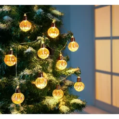 Lichterketten|Gartendekoration ·Lichterketten|Die moderne Hausfrau Solar-Lichterkette „Kugeln“, 3,8 m