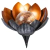 Gartendekoration ·Solarleuchten|Gartendekoration ·Led-Leuchten|Die moderne Hausfrau Solar-Lotusblume gold