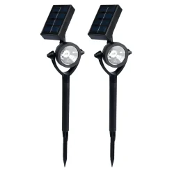 Gartendekoration ·Solarleuchten|Solarleuchten|Die moderne Hausfrau Solar-Sicherheits-Wegleuchte, 2 Stück