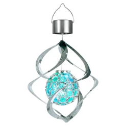 Gartendekoration ·Solarleuchten|Gartendekoration ·Led-Leuchten|Die moderne Hausfrau Solar-Spirale "Elegance" blau