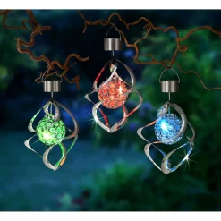 Gartendekoration ·Solarleuchten|Gartendekoration ·Led-Leuchten|Die moderne Hausfrau Solar-Spirale 