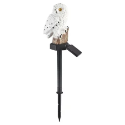 Gartendekoration ·Solarleuchten|Solarleuchten|Die moderne Hausfrau Solarstecker "Eule" weiß