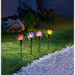 Gartendekoration ·Solarleuchten|Gartendekoration ·Led-Leuchten|Die moderne Hausfrau Solar-Tulpen 
