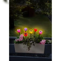 Gartendekoration ·Solarleuchten|Gartendekoration ·Led-Leuchten|Die moderne Hausfrau Solar-Tulpen 