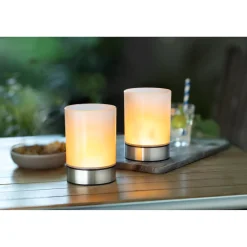 Leuchtdekoration·Kerzen & Teelichter|Die moderne Hausfrau Solar-Windlicht „Premium“, 2 Stück