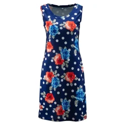 Kleider & Röcke|Die moderne Hausfrau Sommerkleid blau/rot