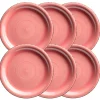 Geschirrsets|Die moderne Hausfrau Speiseteller-Set, Steingut LUMACA Koralle