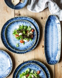 Geschirrsets|Die moderne Hausfrau Speiseteller-Set, Steinzeug Wilde Schlucht