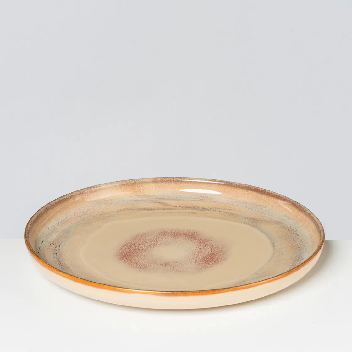 Geschirrsets|Die moderne Hausfrau Speiseteller-Set, Steinzeug Nebelwald