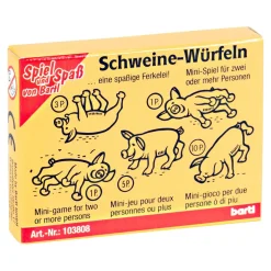 Spiele|Die moderne Hausfrau Spiel "Schweine-Würfeln"
