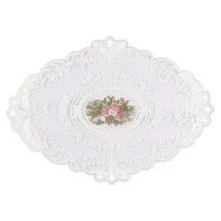 Tischdecken & -Läufer·Tischdecken|Die moderne Hausfrau Spitzendeckchen „Rosenblick“