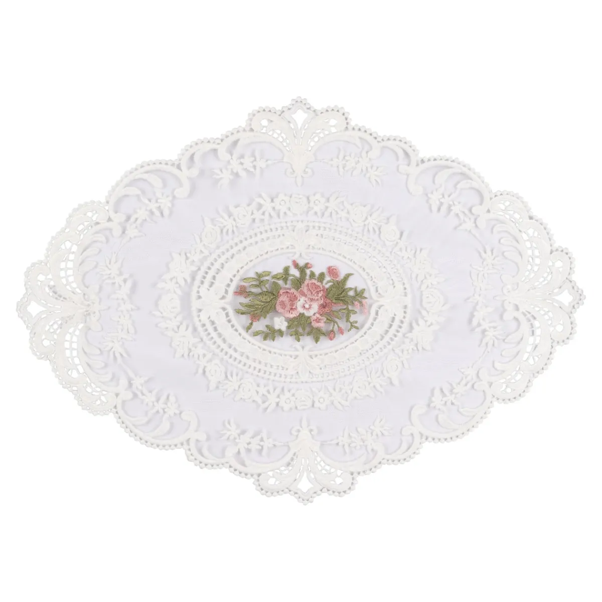 Die moderne Hausfrau Spitzendeckchen „Rosenblick“