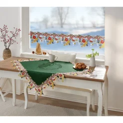 Gardinen & Stores|Die moderne Hausfrau Spitzengardine „Weihnachtsglocken“