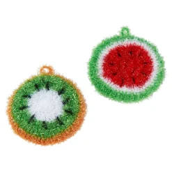 Spülbürsten & -Schwämme|Die moderne Hausfrau ﻿Spülschwämme „Früchtchen“, 2 Stück