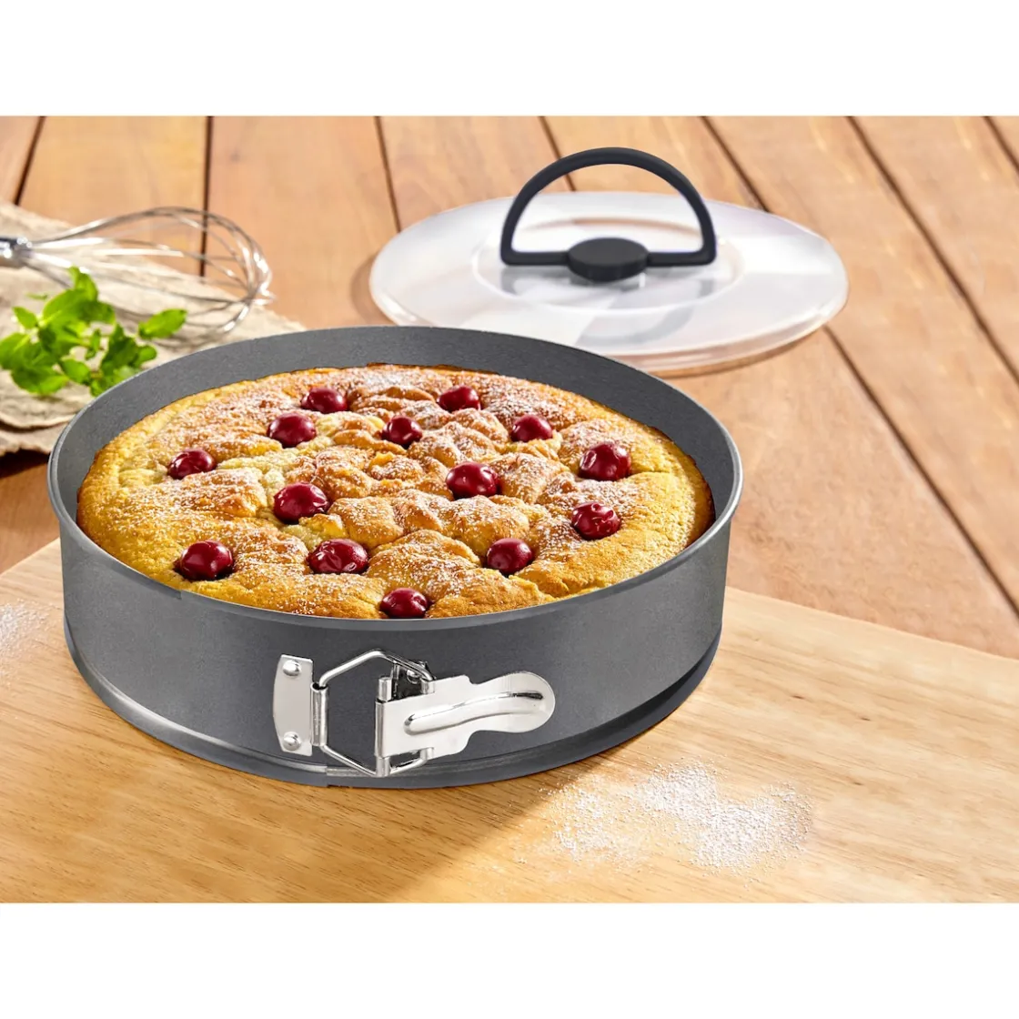Backformen|Die moderne Hausfrau Springform mit Transportdeckel