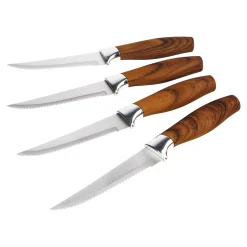 Tafelbesteck (Einzelteile)|Die moderne Hausfrau Steakmesser-Set „Trend“, 4 Stück