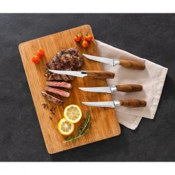 Tafelbesteck (Einzelteile)|Die moderne Hausfrau Steakmesser-Set „Trend“, 4 Stück