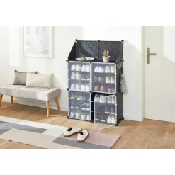 Schränke & Regale·Schuhregale & Schuhbänke|Die moderne Hausfrau Steckbarer Schuhschrank mit Ablage „Trend“