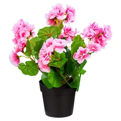 Kunstpflanzen|Die moderne Hausfrau Stehgeranien rosa