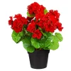 Kunstpflanzen|Die moderne Hausfrau Stehgeranien rot